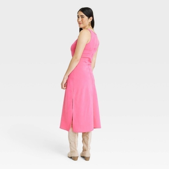 Universal Thread Pink Midi Slip Dress Size Small NWT - Picture 4 of 7